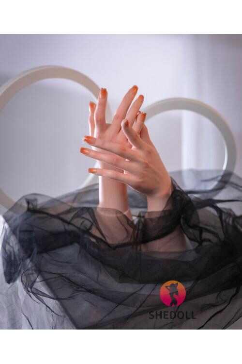 SHEDOLL矽膠手模美甲款｜可動指關節真人觸感｜醫用級拍攝/陪伴模型（教學・生活伴侶兼用）